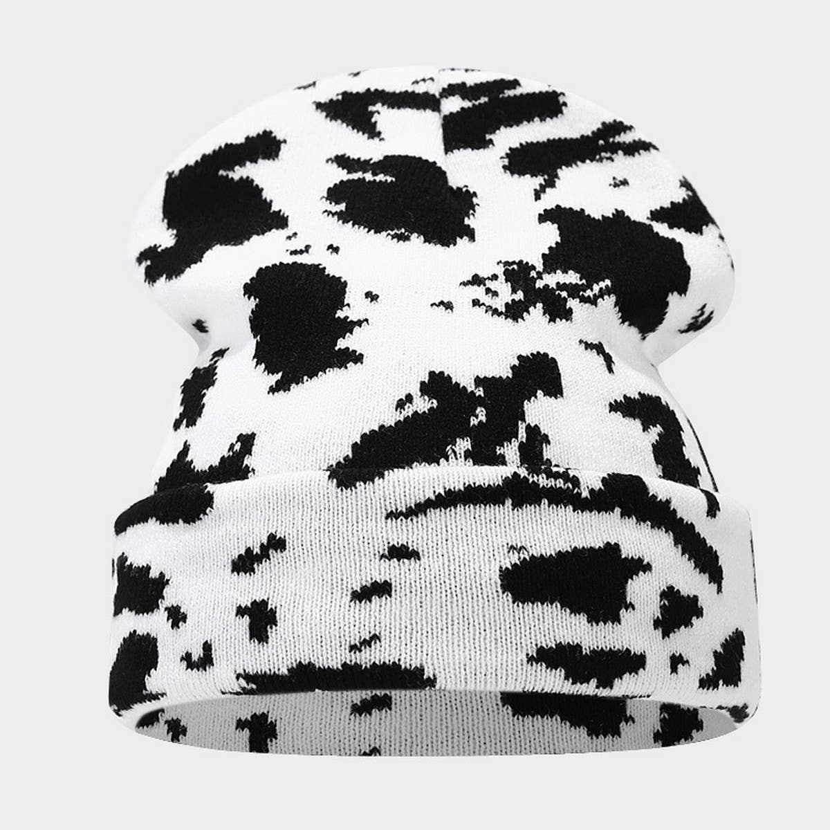 KOREAN STYLE EMBROIDERED LETTER KNITTED HAT_CWAH2119