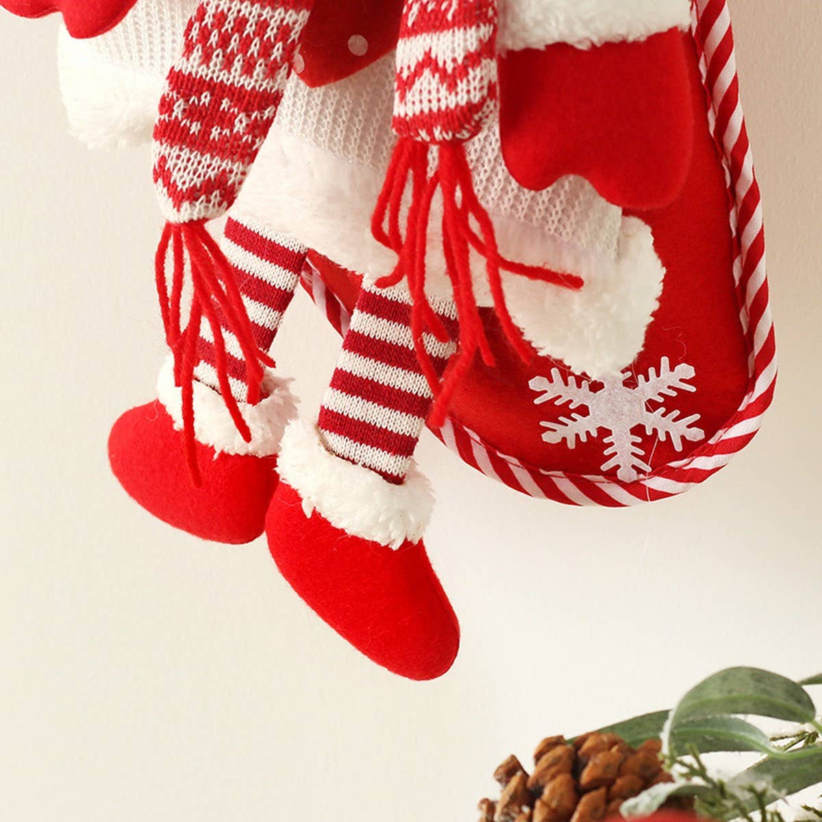 Large Santa & Snowman Stocking Gift Bag_CWAJE05374