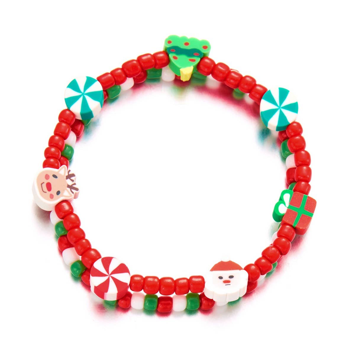 CWAJE2520_CHRISTMAS RICE BEAD SNOWFLAKE BRACELET