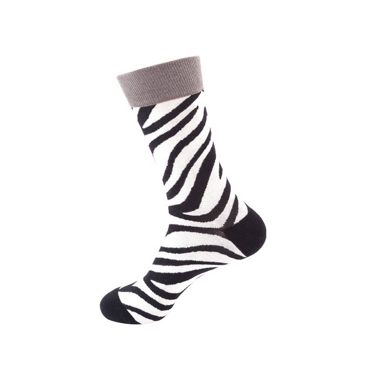 CASUAL GEOMETRIC CARTOON PRINT SOCKS_CWMS1012