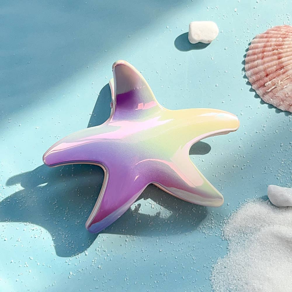 Starfish gradient color electroplated hairpins