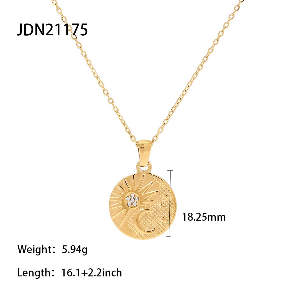 FRENCH FASHION VINTAGE STAINLESS STEEL NECKLACE