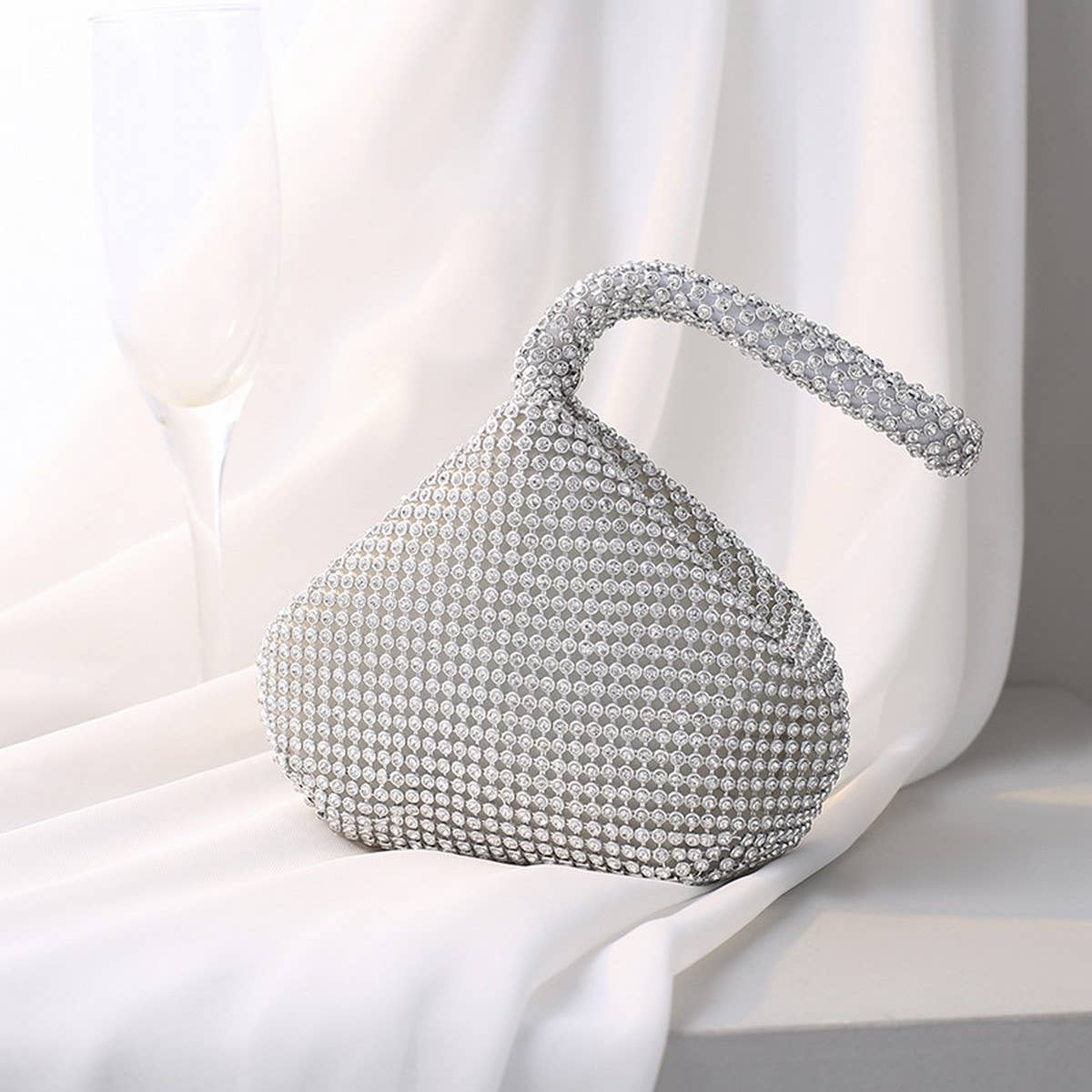 PURE HANDMADE WATERMELON DINNER TOP HANDLE BAG_CWAB3607
