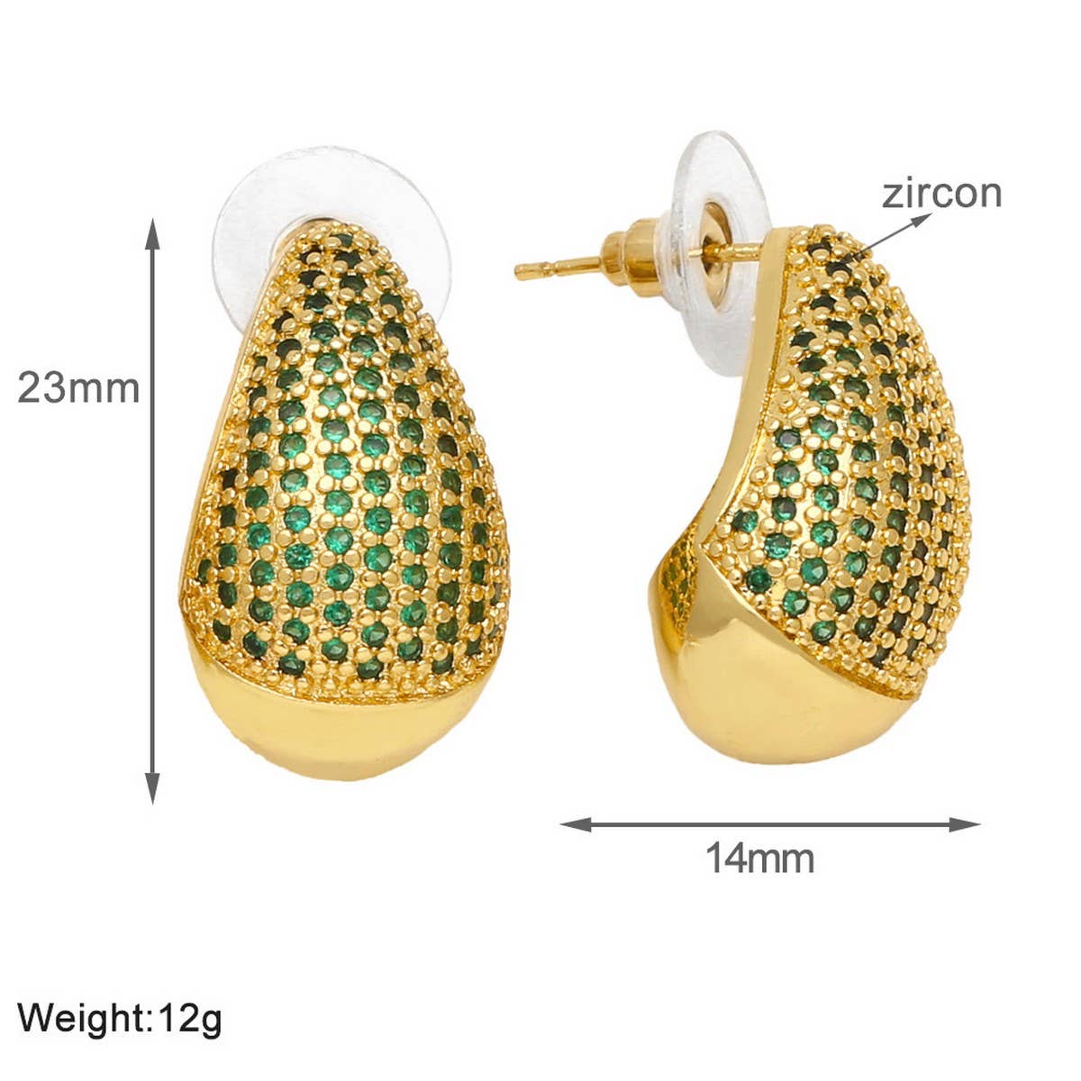 FASHIONABLE DROPLET SHAPED EARRINGS