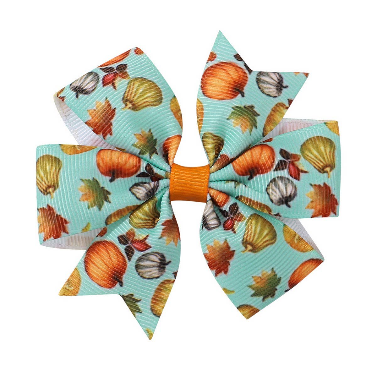 Thanksgiving Turkey Pumpkin Tail Hair Clip