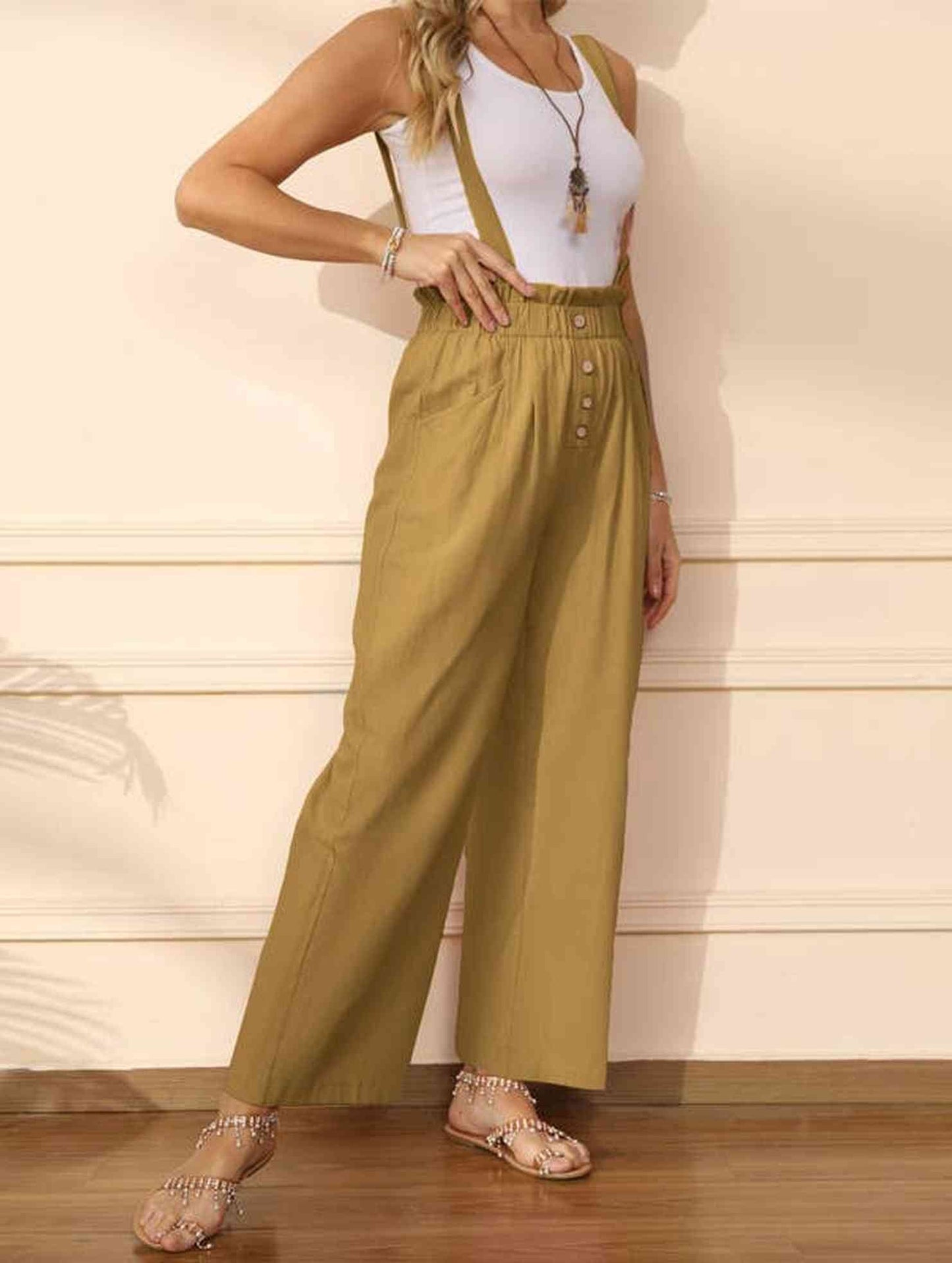 COTTON STRAIGHT ADJUSTABLE OVERALLS_CWSJS0714