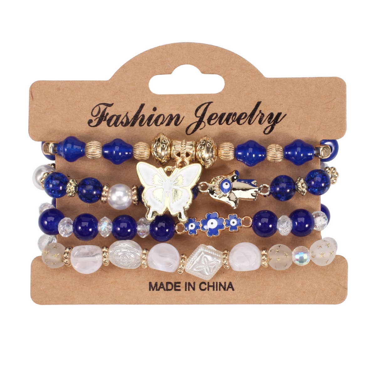 MULTI-LAYER BUTTERFLY AND FLOWER BRACELET