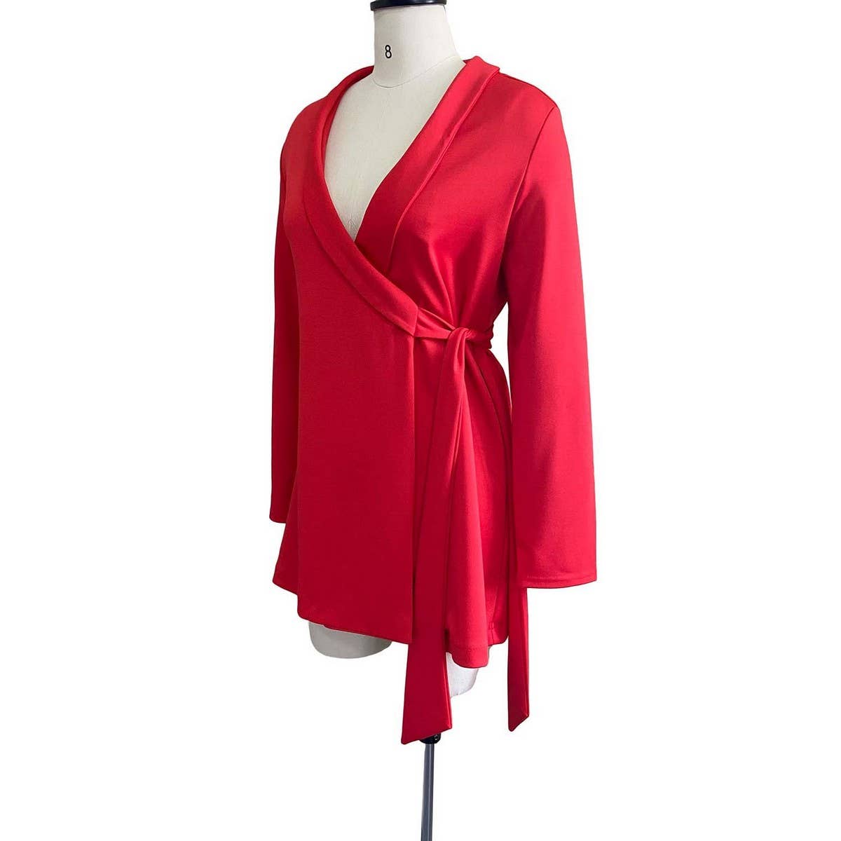 SLIM FIT TIE-STRAP SUIT SKIRT PLUS SIZE DRESS_CWDSD6168
