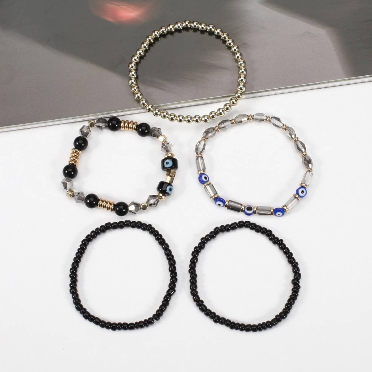 CWAJE05681_BOHO EYE BEADED MULTI LAYER BRACELET FOR WOMEN