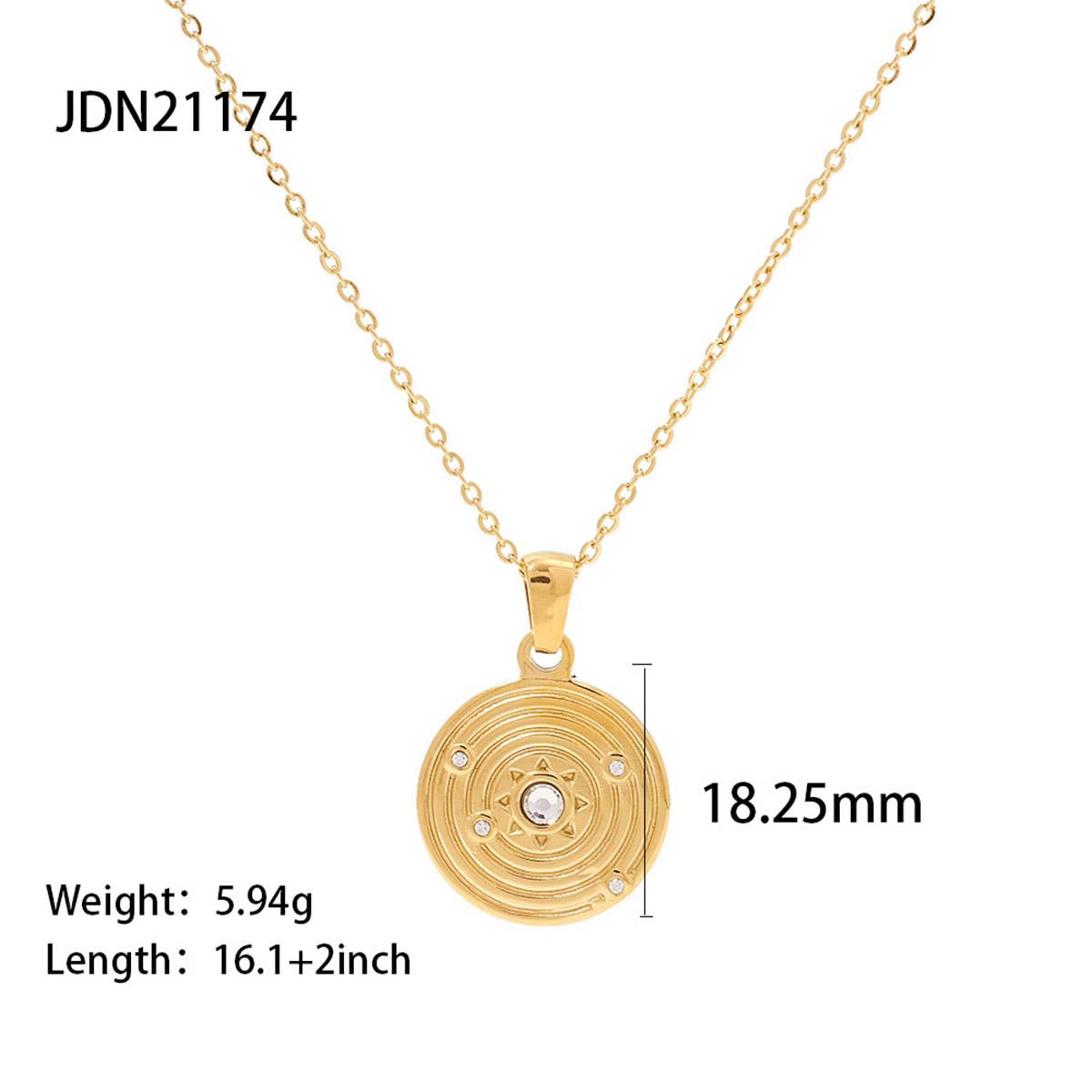 FRENCH FASHION VINTAGE STAINLESS STEEL NECKLACE