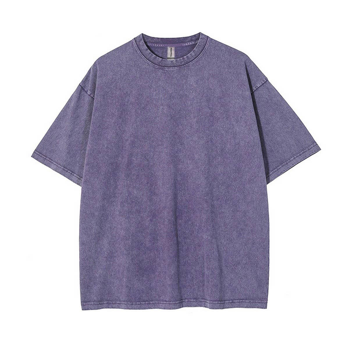 250g Vintage Washed Wax-Dyed Cotton T-Shirt – Custom Logo