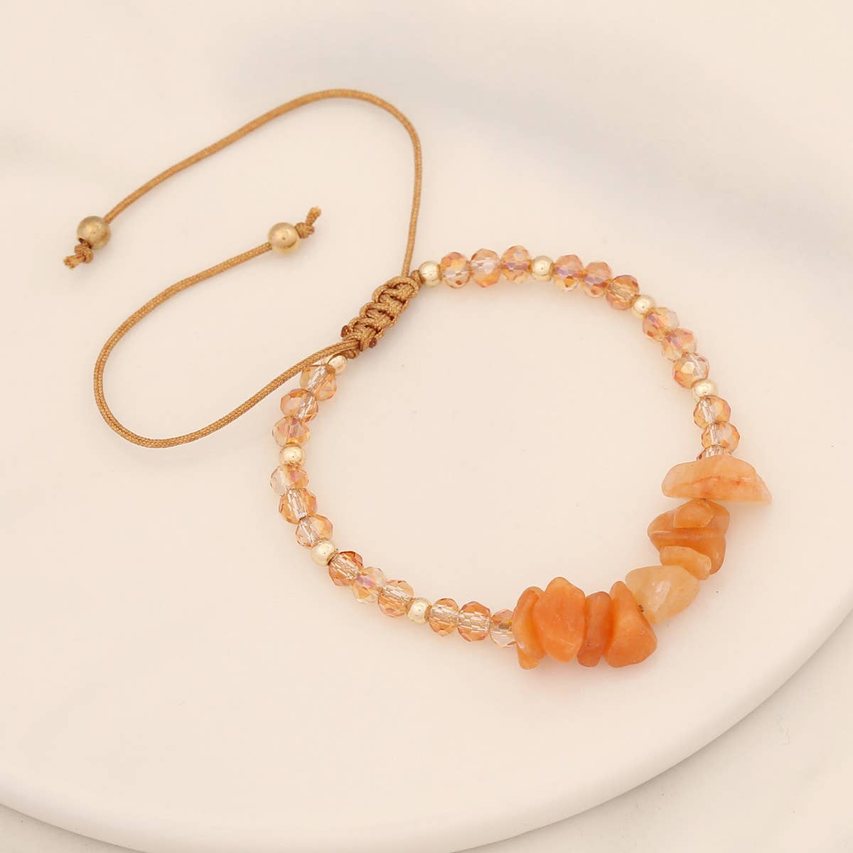 HAND-WOVEN NATURAL STONE BRACELET