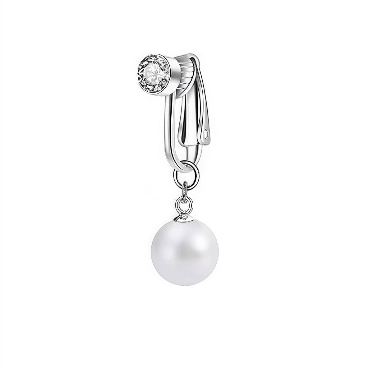 Fake Navel Clip ??No Piercing Belly Button Ring_CWMM9190
