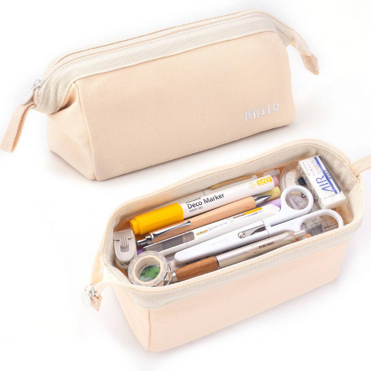 SOLID COLOR SIMPLE BOAT-SHAPED PENCIL CASE_CWMM1974