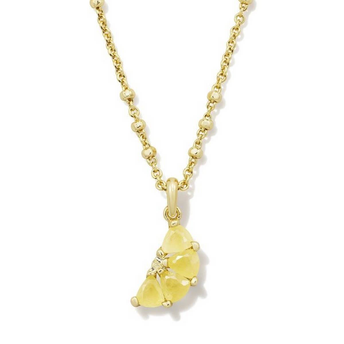 Simple fruit zircon clavicle necklace_CWMM5308