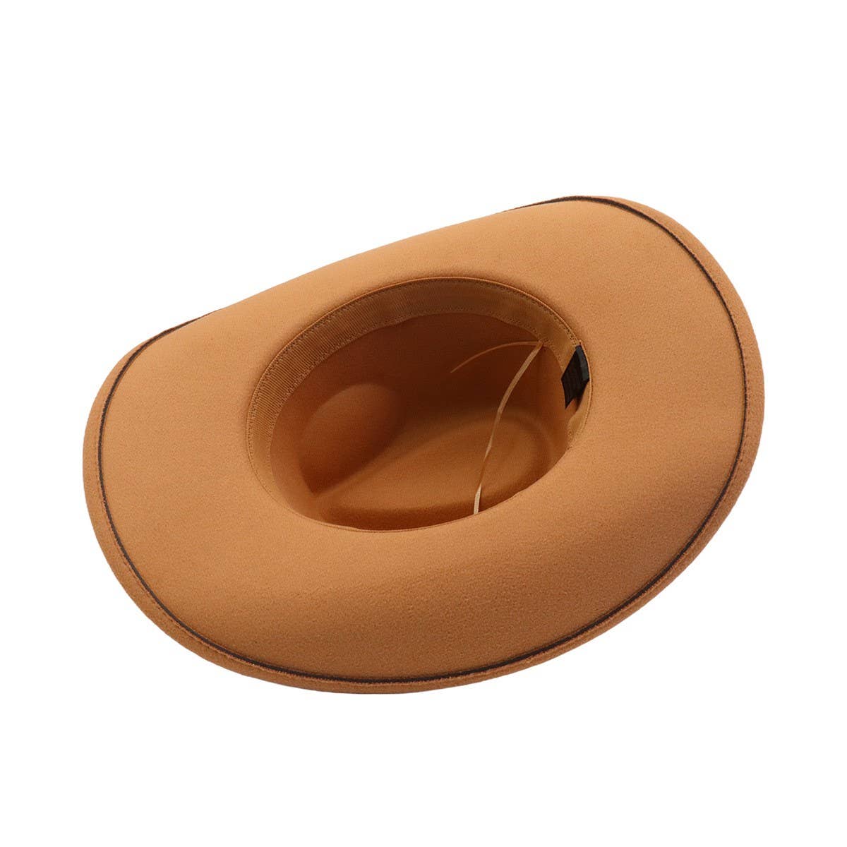 Men & Women Felt Fedora Hat Ethnic Cowboy_CWAH04451