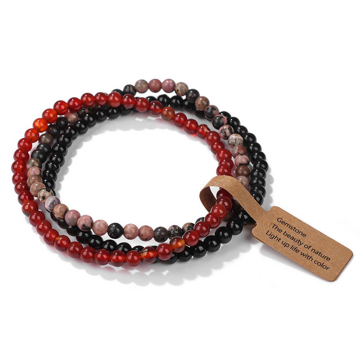 CWAJE4295_NATURAL STONE BEADS VINTAGE BRACELET