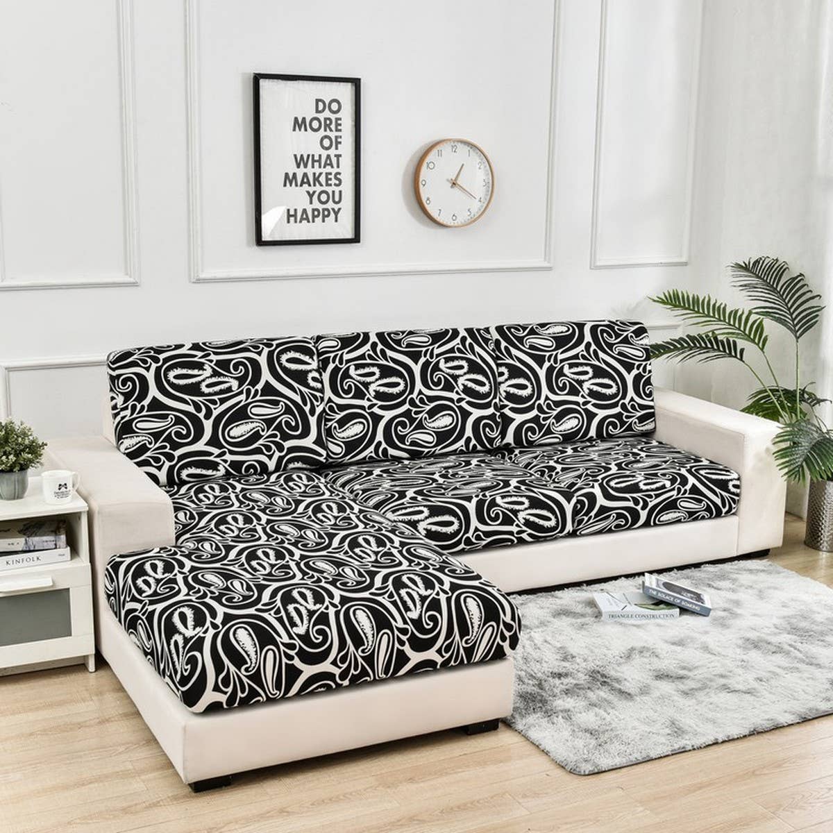Stretch Printed Sofa Cover, Full Wrap Design_CWMM8308