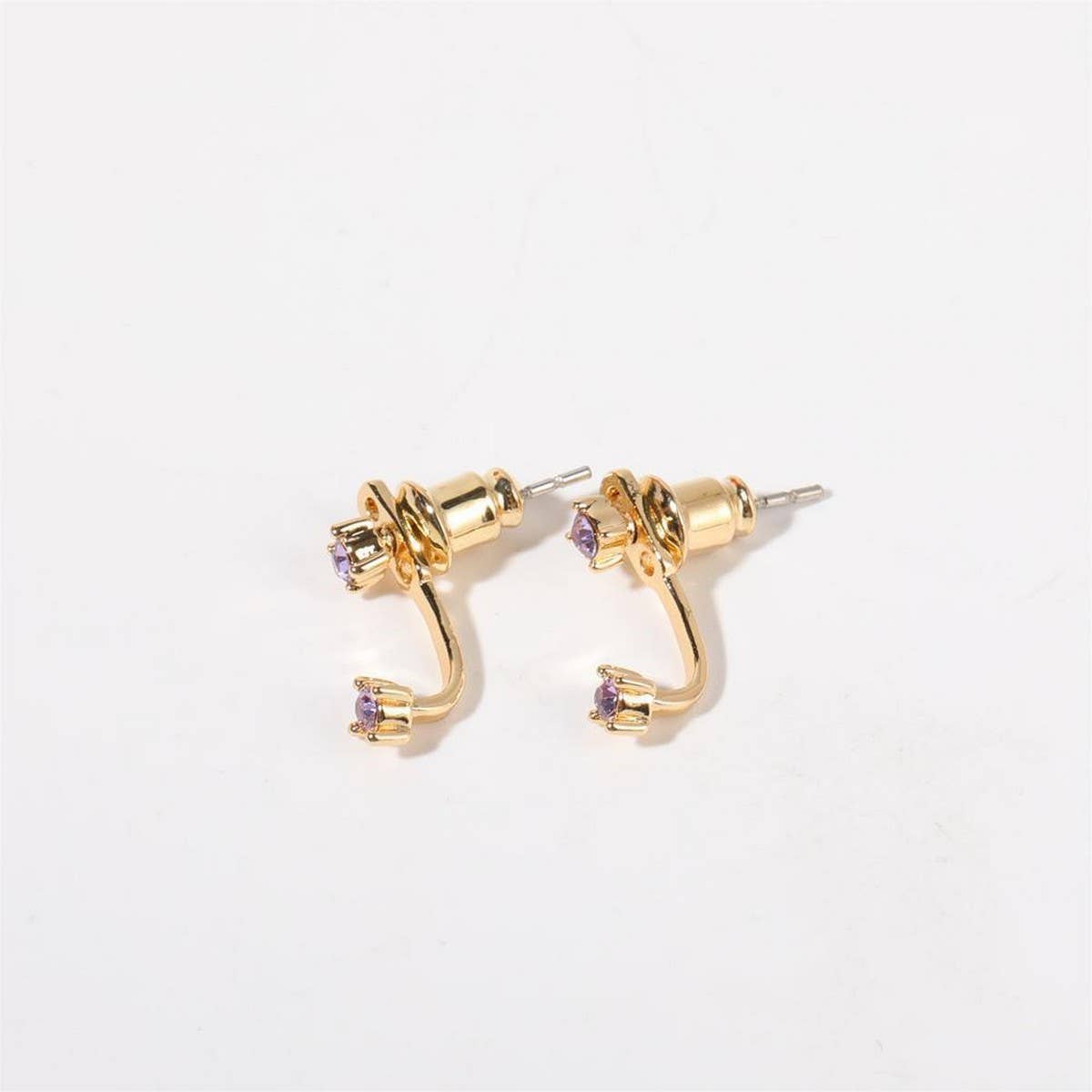Simple colorful birthstone earrings_CWMM5346