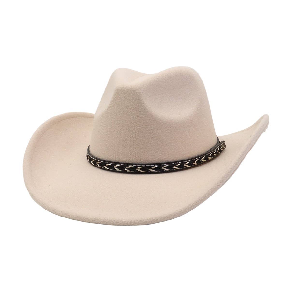 Unisex Cowboy Fedora Hat Ethnic Style_CWAH04409