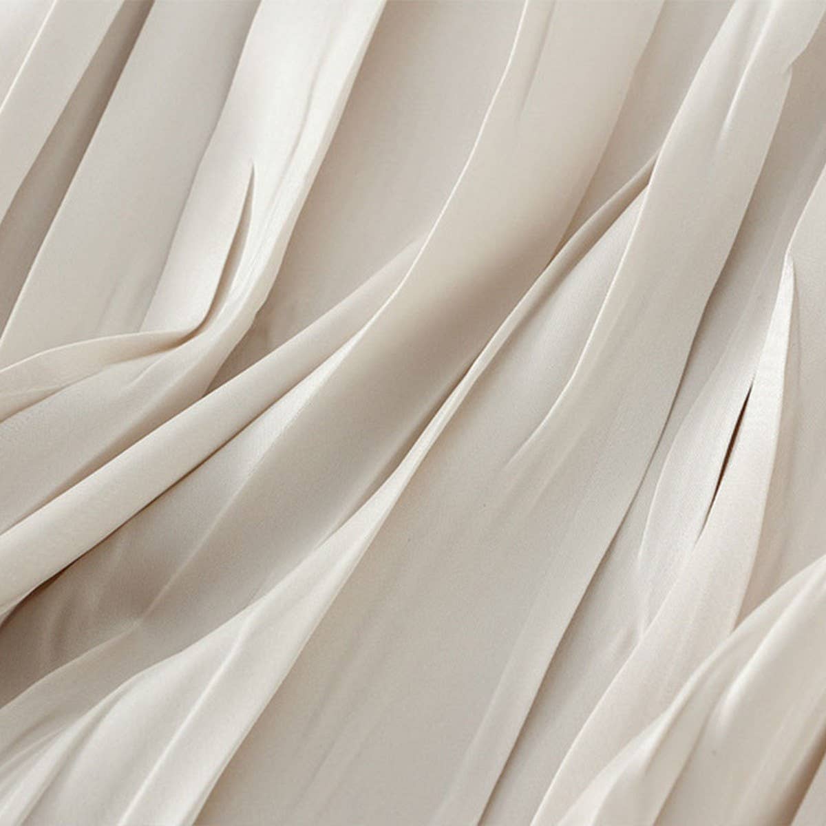 FLOWING PLEATED A-LINE SKIRT WITH WIDE SWING