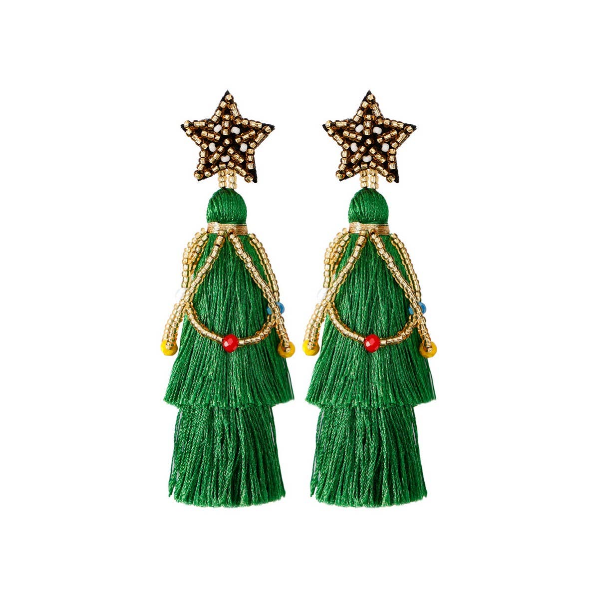 NEW LONG LIGHTWEIGHT HAND BRAIDED EARRINGS