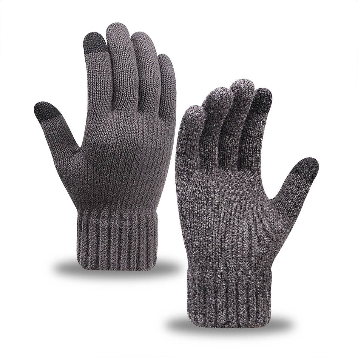 WINTER MEN'S TOUCH SCREEN THICKENED KNITTED GLOVES_CWAG0236