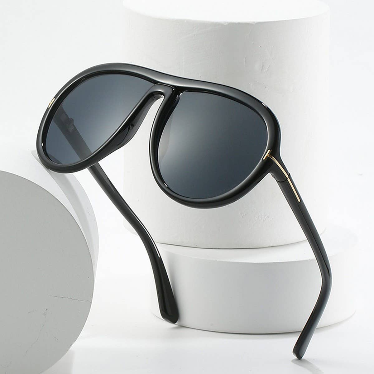 T-SHAPED SUNGLASSES RETRO LARGE FRAME SUNGLASSES