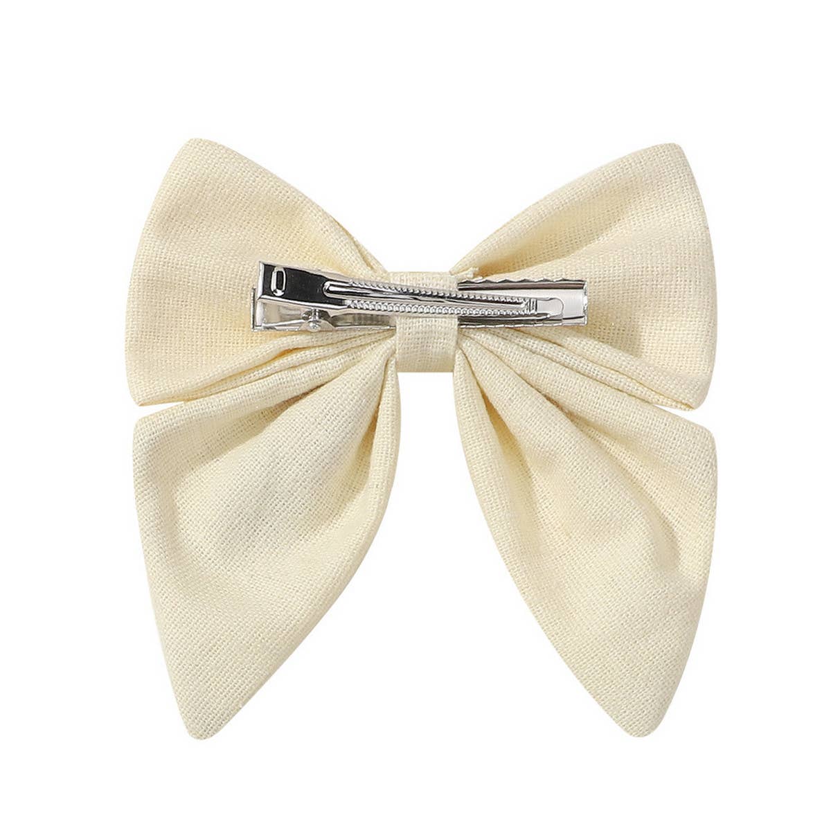 CHILDREN'S EMBROIDERED FLORAL BOW HAIRPIN