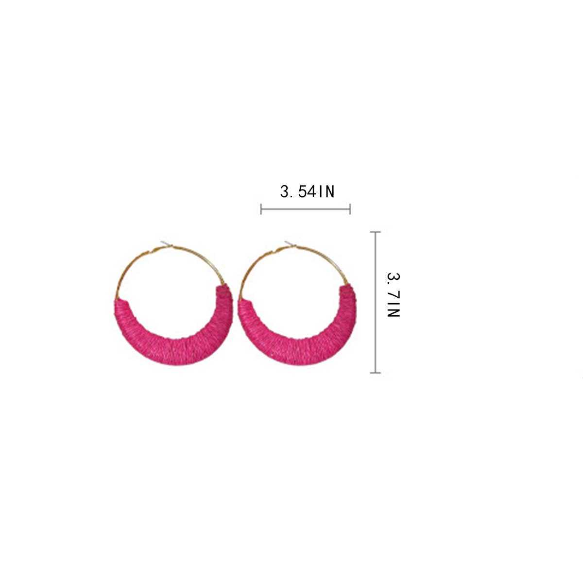 WOVEN GRASS VINE RING BOHEMIAN RETRO EARRINGS_CWAJE2057