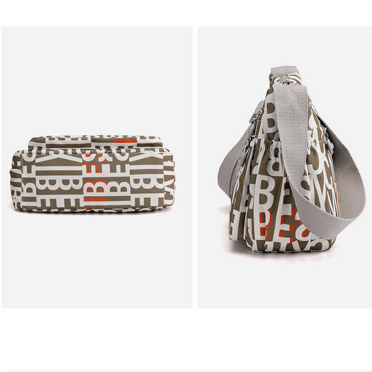SIMPLE AND ELEGANT NYLON CROSSBODY SHOULDER BAG