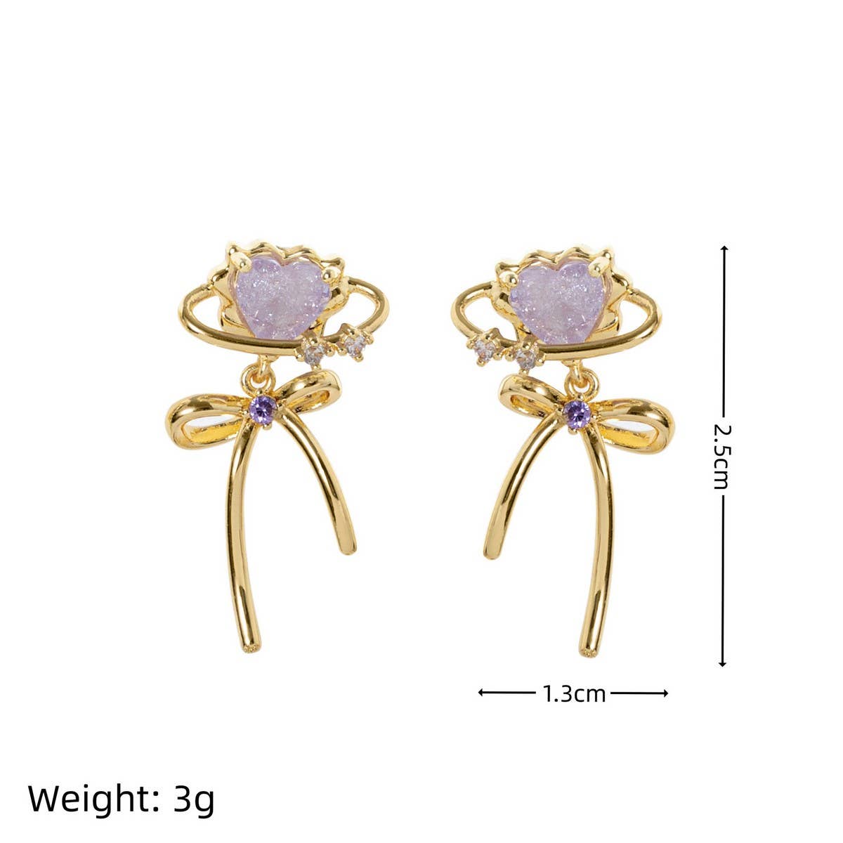 Love Bow Design Popular Exquisite Earrings