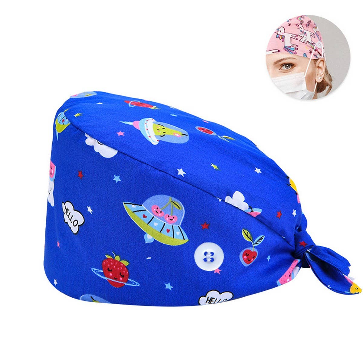 SURGICAL CAP DOCTOR CAP COTTON PRINTED CAP_CWAH3331