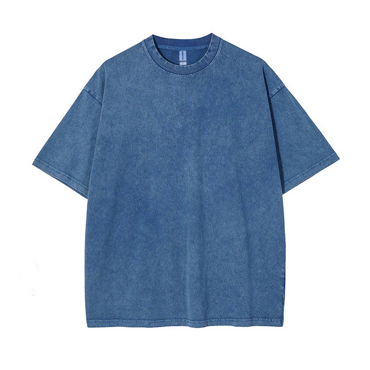 250g Vintage Washed Wax-Dyed Cotton T-Shirt – Custom Logo