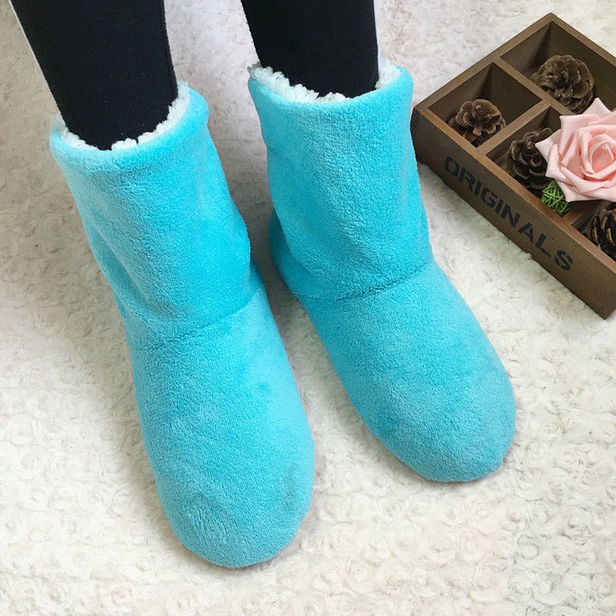 WINTER MEN AND WOMEN THICK WARM SOCK SLIPPERS