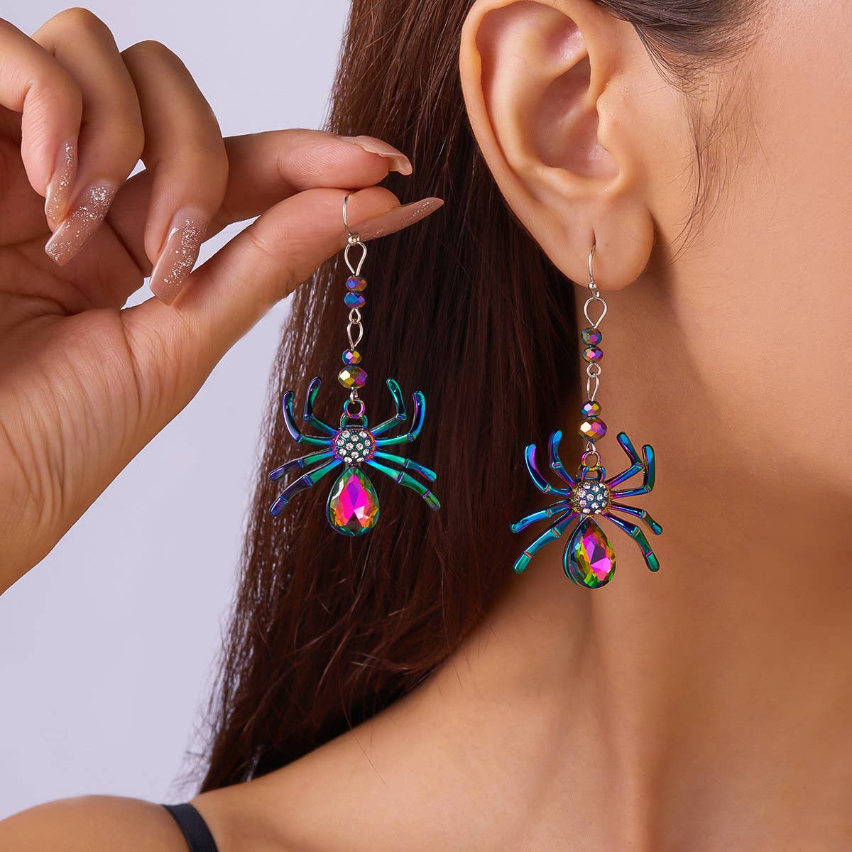 HALLOWEEN SPIDER CREATIVE EARRINGS