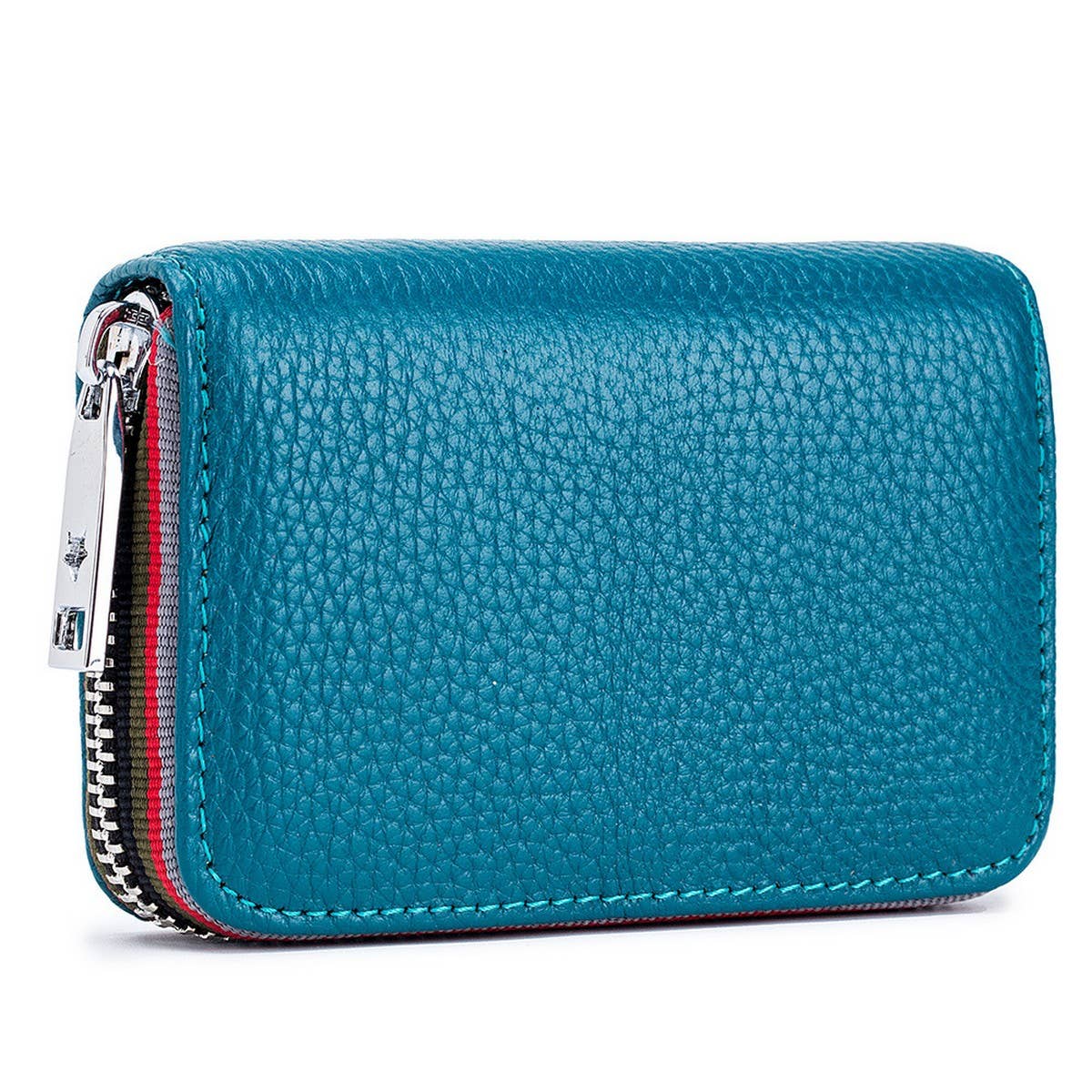 TOP LAYER COWHIDE ZIPPER GENUINE LEATHE CARD HOLDER_CWAB3835