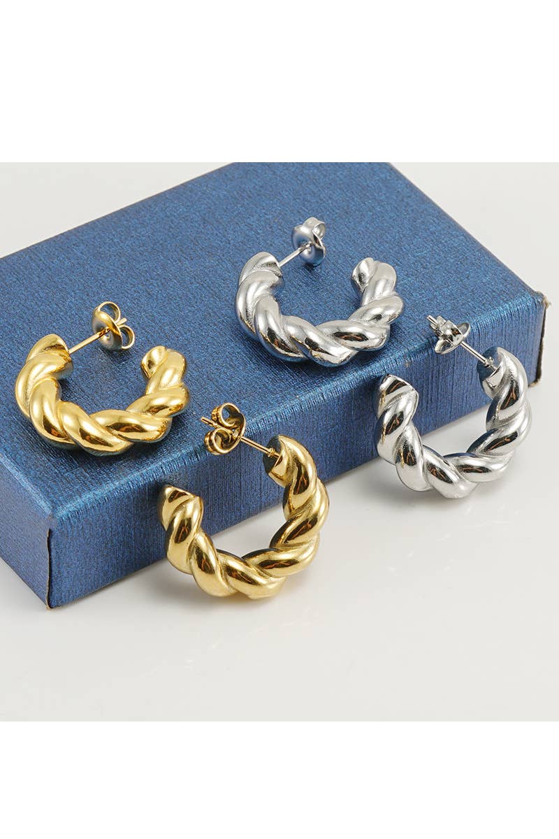 18K GOLD PLATED STAINLESS STEEL EARRINGS_CWAJE0374