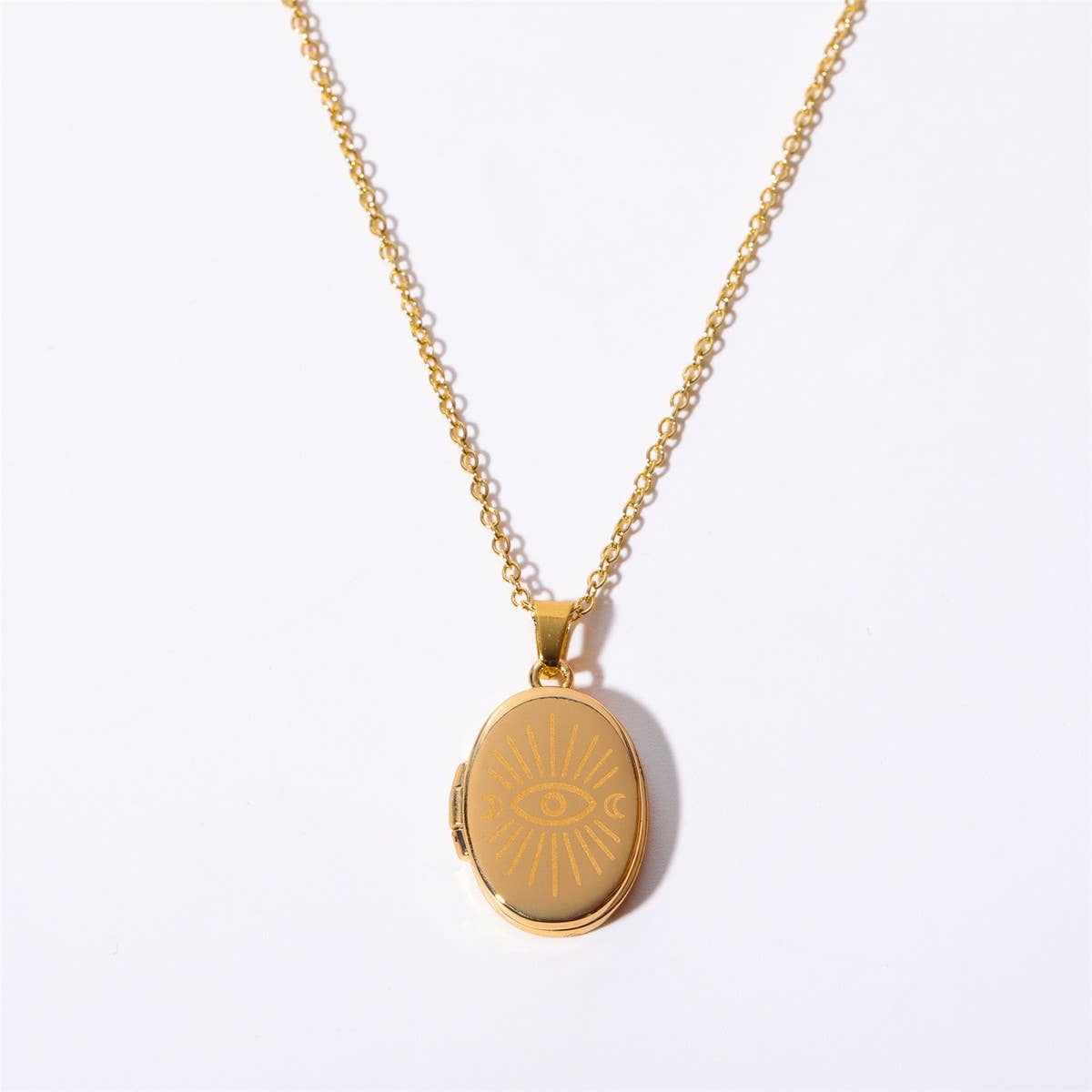 Devil's Eye Openable Photo Album Necklace