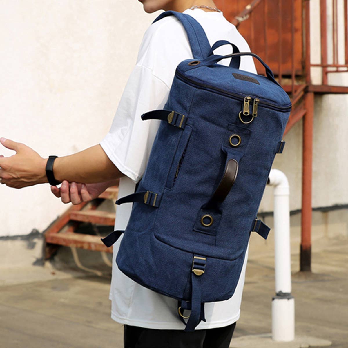 BACK-TO-SCHOOL CANVAS BACKPACK,SPORTS HANDBAG_CWAB2206