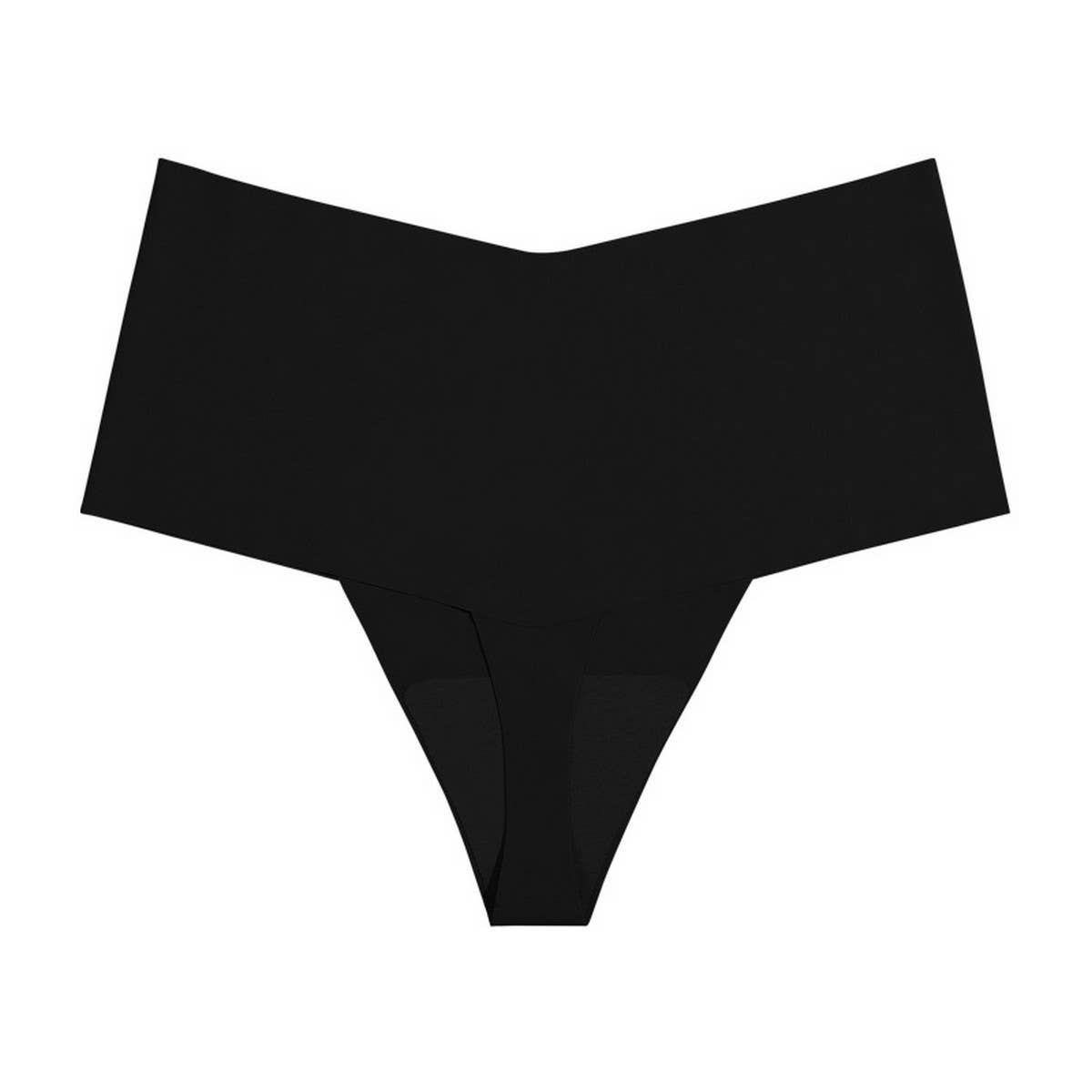 HIGH WAISTED LARGE SIZE SEAMLESS ICE SILK THONG