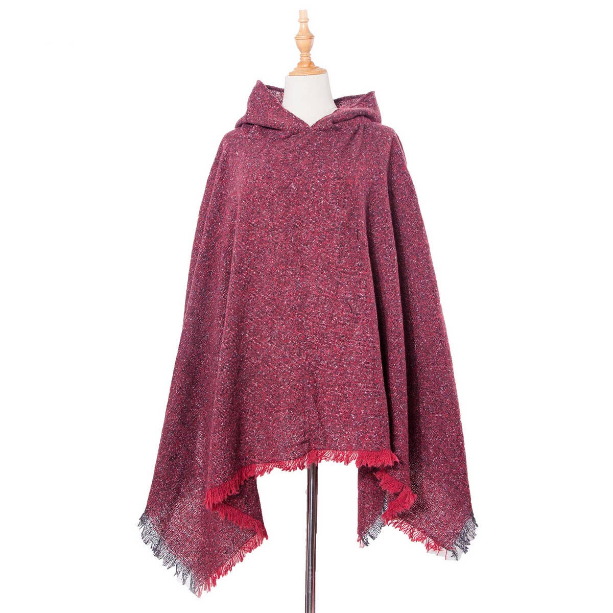2024 NEW STYLE PULLOVER HOODED CAPE SHAWL_CWASC1205