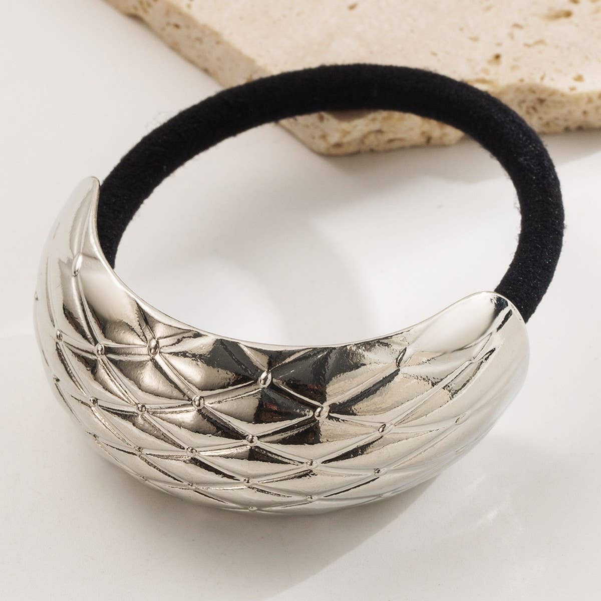 Minimalist Metal Elastic Hair Tie ? Soft & Stylish