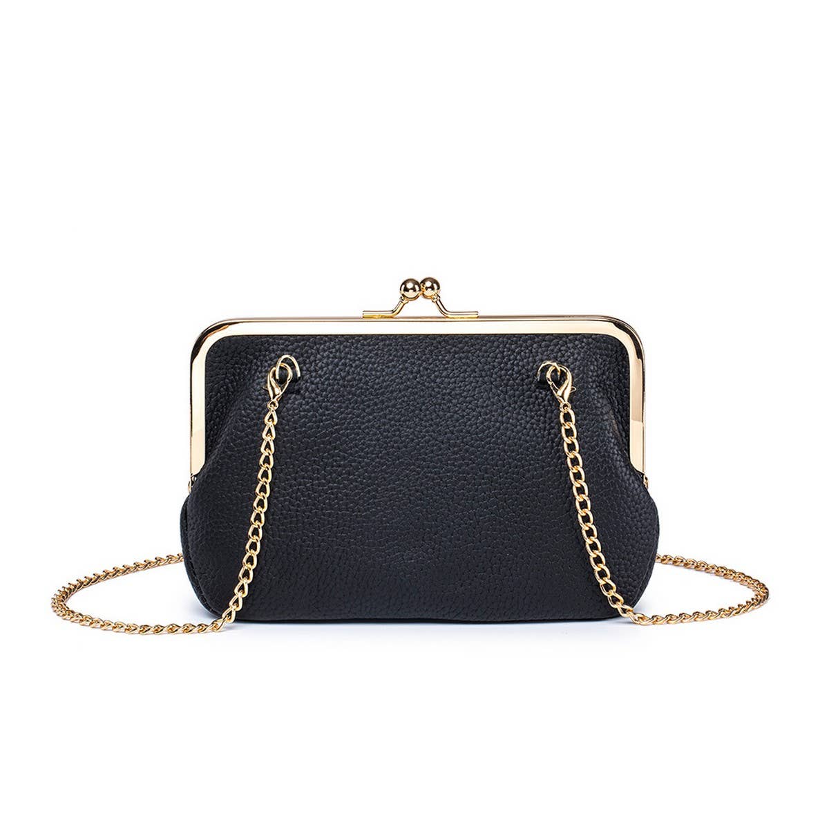 CLIP BAG ELEGANT SHOULDER BAGGENUINE LEATHER WALLET_CWAB3752