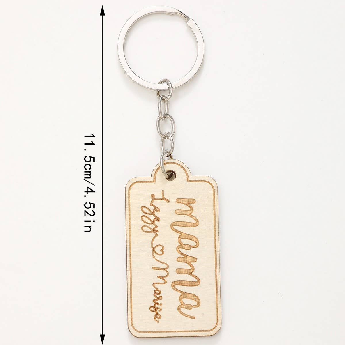 CREATIVE SMALL PENDANT PUZZLE WOODEN KEYCHAIN