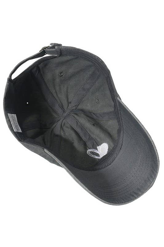 Spring Summer Wash Heart Baseball Cap, Sun Hat CWAH0012