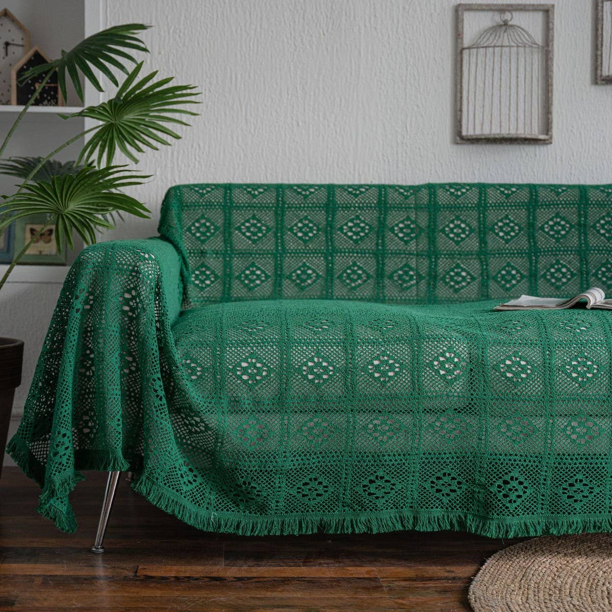 RETRO COUNTRY STYLE HOLLOW SOFA THROW_CWMM1650
