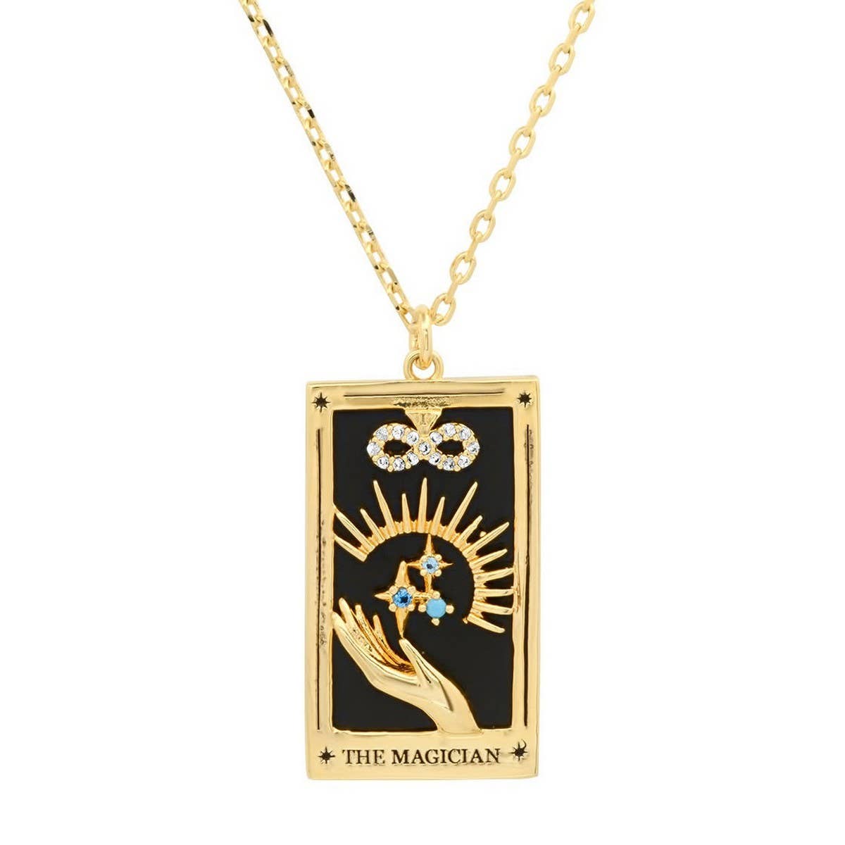 NEW RETRO DIAMOND DROP OIL SQUARE NECKLACE