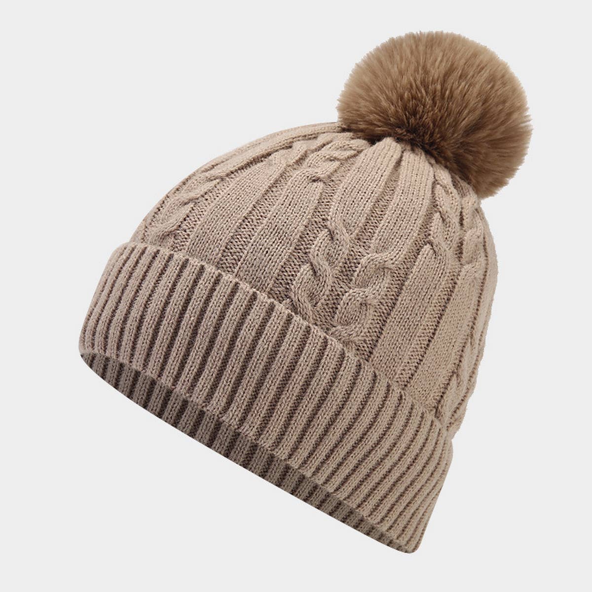 2024 NEW STYLE POM POM KNITTED HAT_CWAH1611