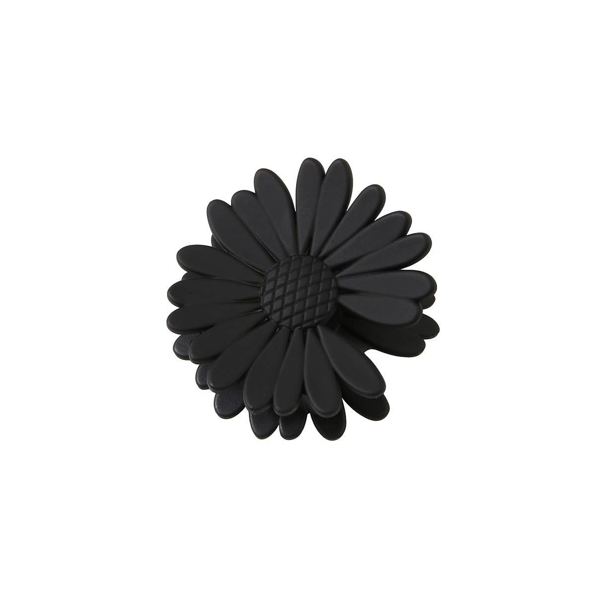 Matte Daisy Hair Claw, Floral Back Bun Shark Clip